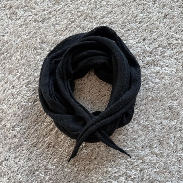 [OS] long scarf black