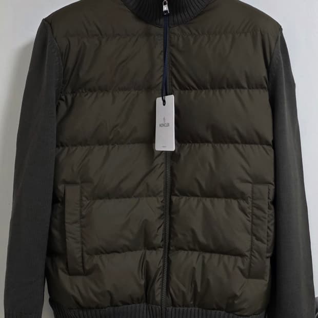 몽클레어 남성 패딩 니트 카디건, Tricot / XL