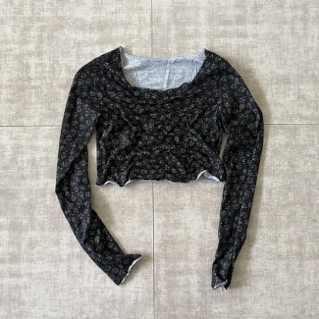 floral crop top