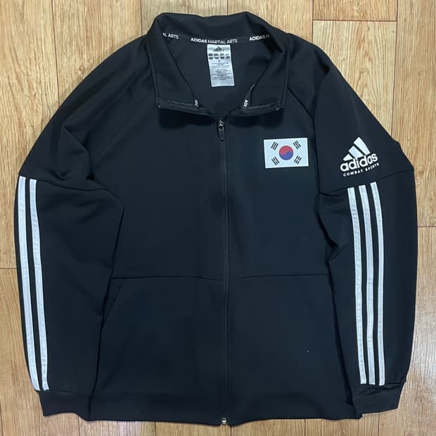 아디다스 코리아 태극기 트랙탑 져지 블랙 자켓 집업