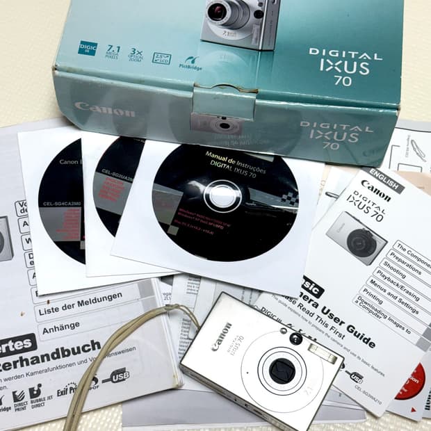 *박스구성* 캐논 익서스 70 디카 canon ixus 70