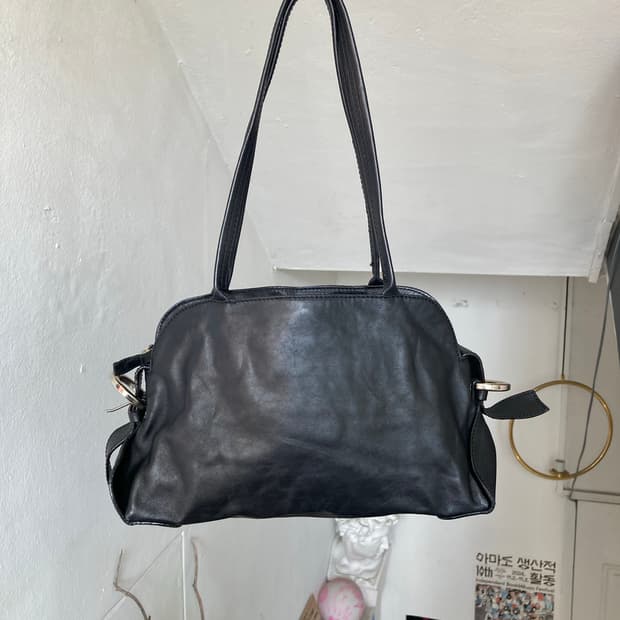 빈티지 블랙 숄더백