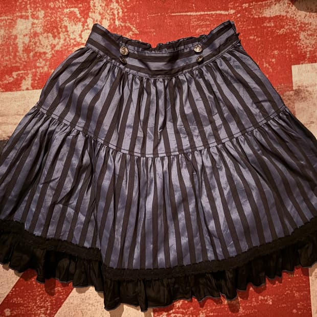 빈티지 고스 펑크 고스로리 지뢰계 스커트