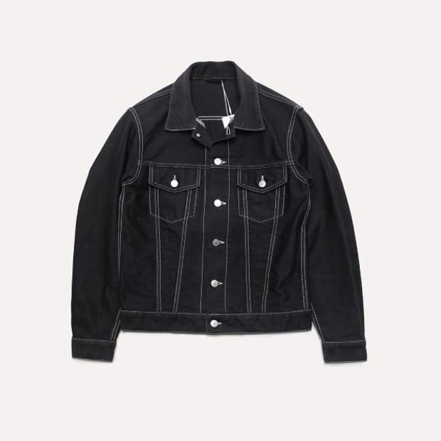 black denim 3rd trucker