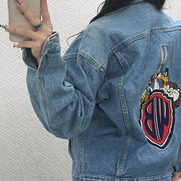 빈티지 위너브로스 루니튠즈 데님 청자켓 105 C06277