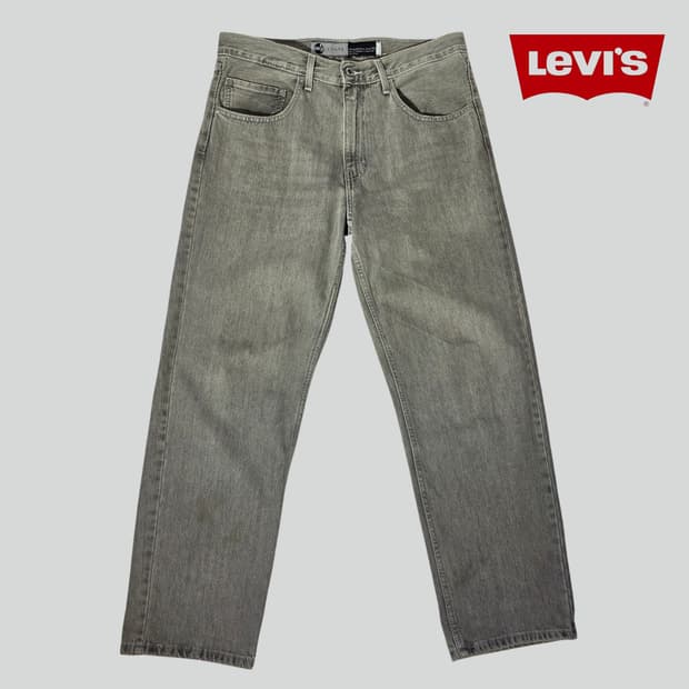 [W34L32]리바이스 실버탭 루즈핏 그레이 데님 팬츠