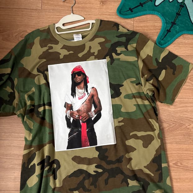 Supreme 카티 카모 반팔