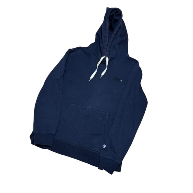 스투시X챔피온 리버스 위브 네이비 후드티 XL