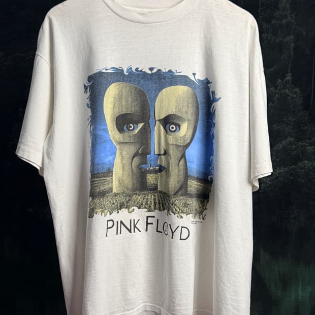 (XL) 90s 빈티지 핑크플로이드 Division Bell 투어 밴드티