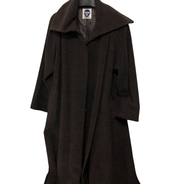 히로코비스 울100  딥브라운 롱코트
