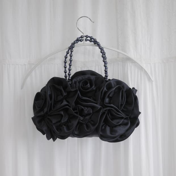 Rose navy hand bag