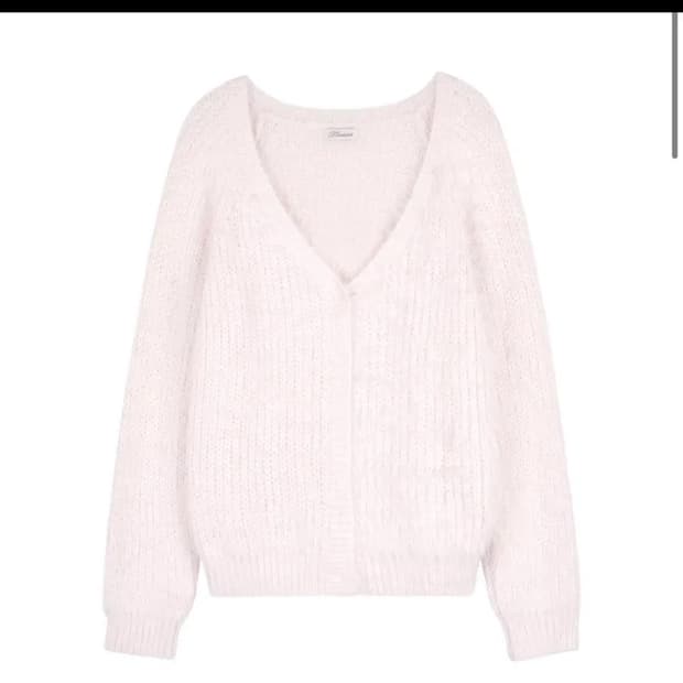 클리시어 슈가플럼 가디건 핑크