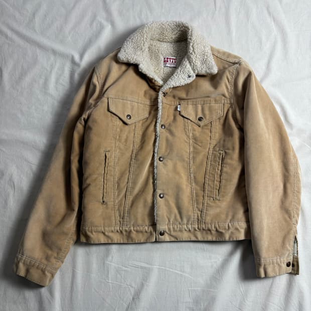 80s Levis 리바이스 코듀로이 쉐르파 자켓 42L