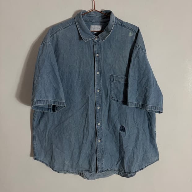 에스피오나지 데님 반팔 셔츠(XL)