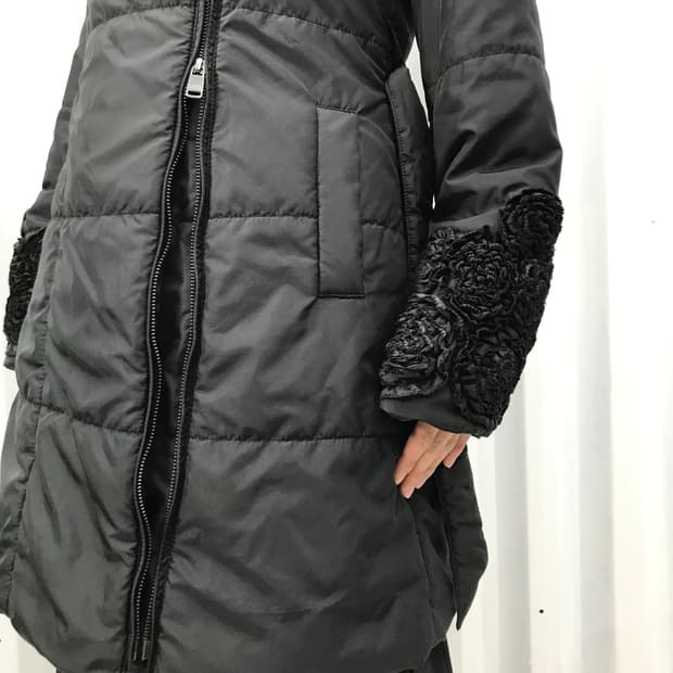 Armani Collezioni texture down coat