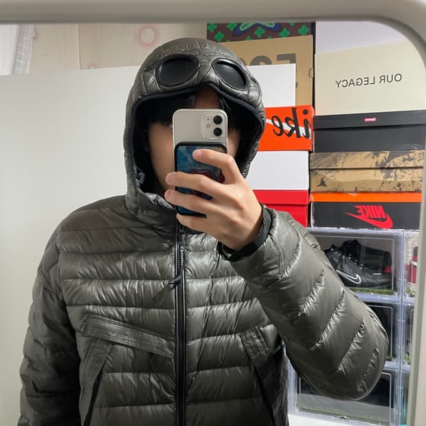 CP 컴퍼니 DD쉘 고글 경량패딩 L
