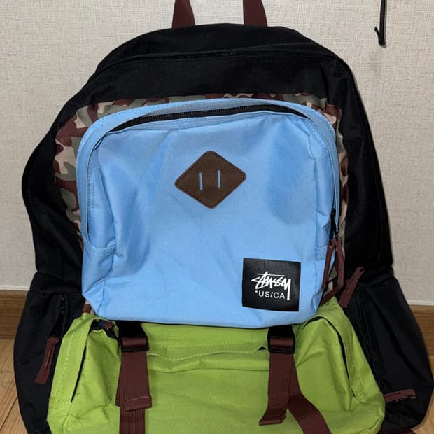 스투시 카모 백팩 희귀템