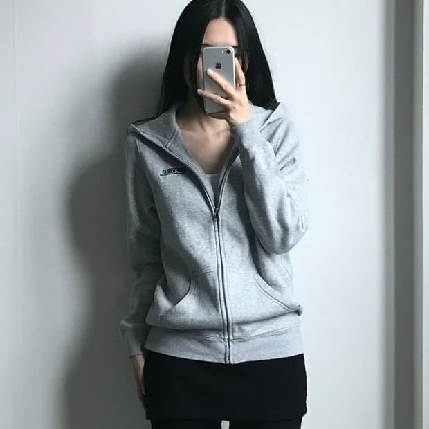 디키즈 백로고 그레이 후드집업