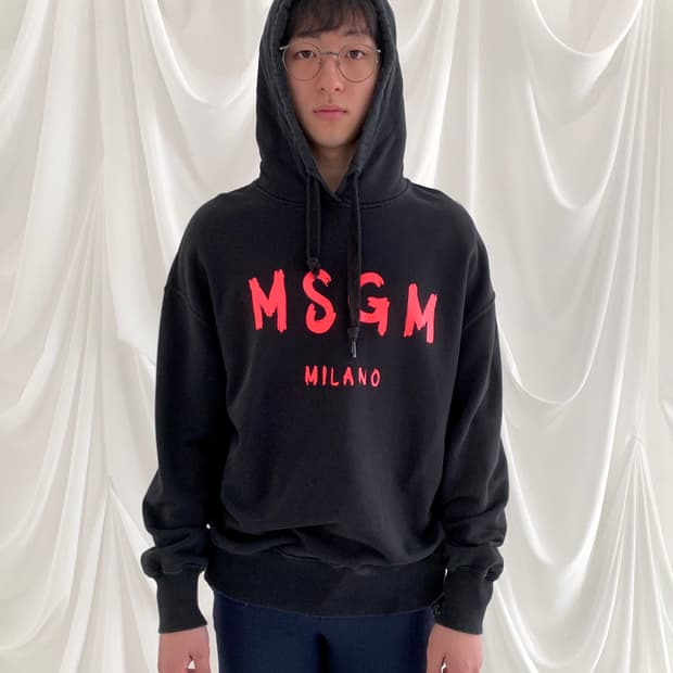 MSGM 후드티 (black)