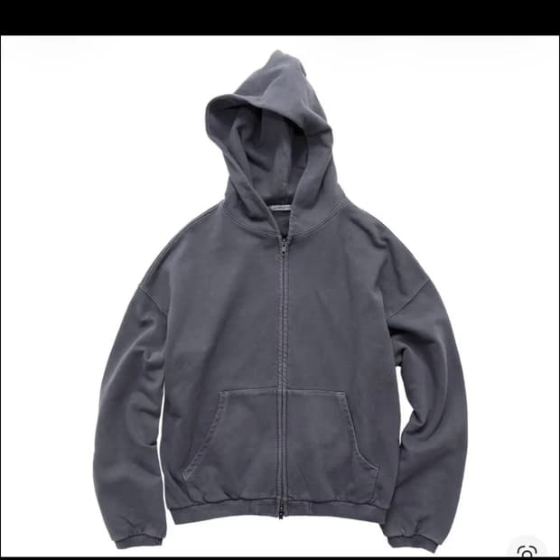 폴리테루 휴먼인덱스 휴먼 오버다이드 집 후디 블루 그레이