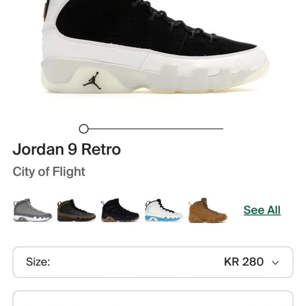 조던9 레트로 시티 오브 플라이트