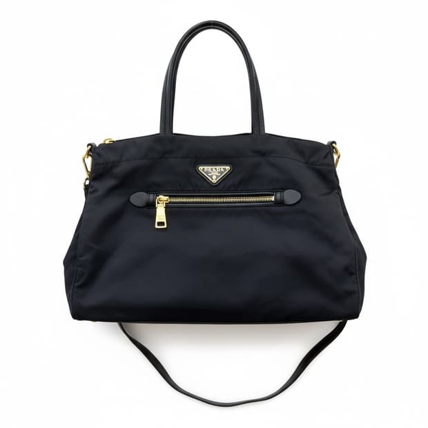 프라다 정품 포코노 토트백 네이비 M