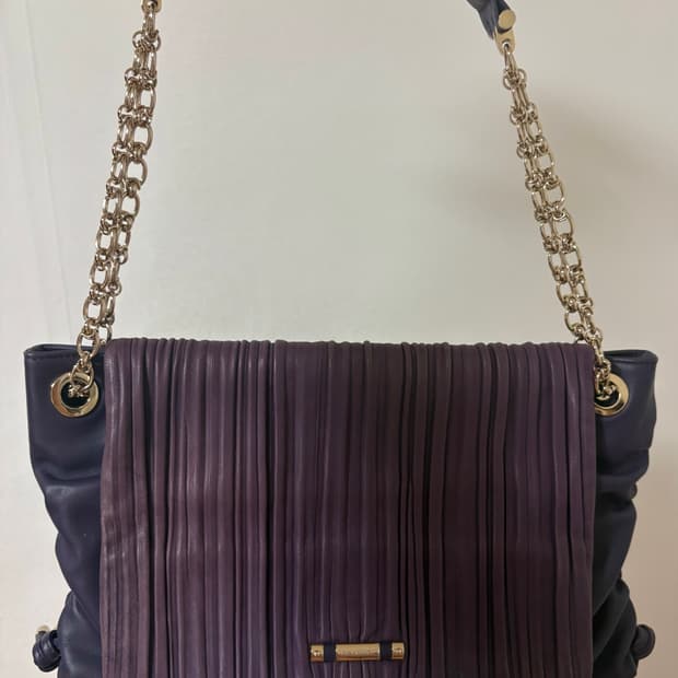 발렌시아가 빈티지 퍼플 백