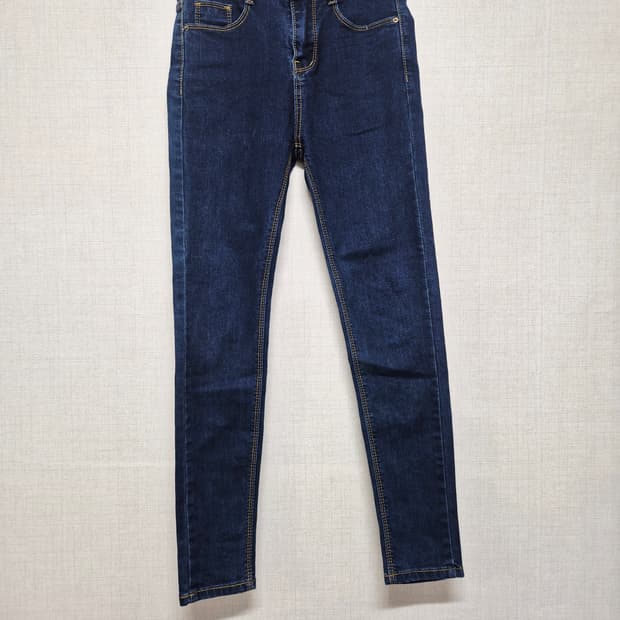 진청 스키니 데님 청바지
