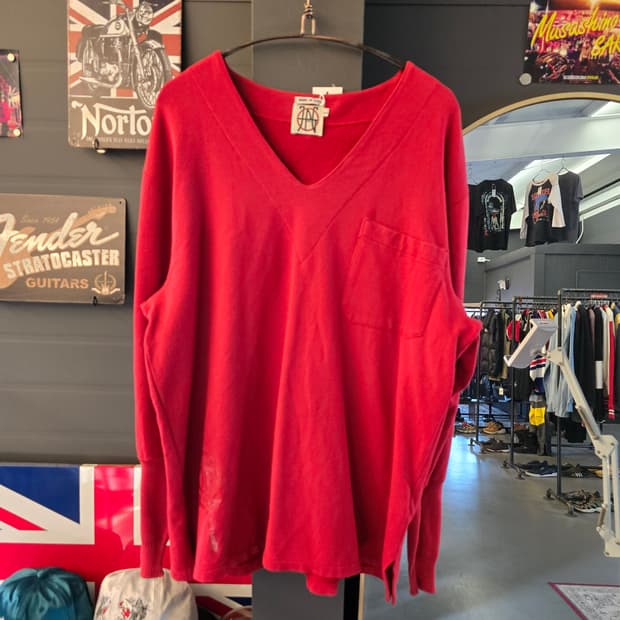 장폴고티에 JPG  V넥 이탈리아 빈티지 면니트