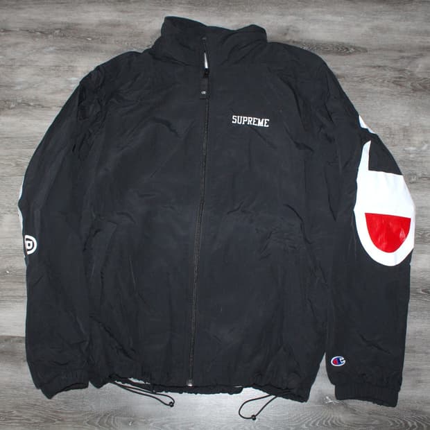 18SS 슈프림 챔피언 트랙 자켓 블랙