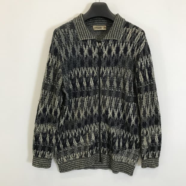미쏘니 MISSONI 이태리 니트집업 가디건  [L]