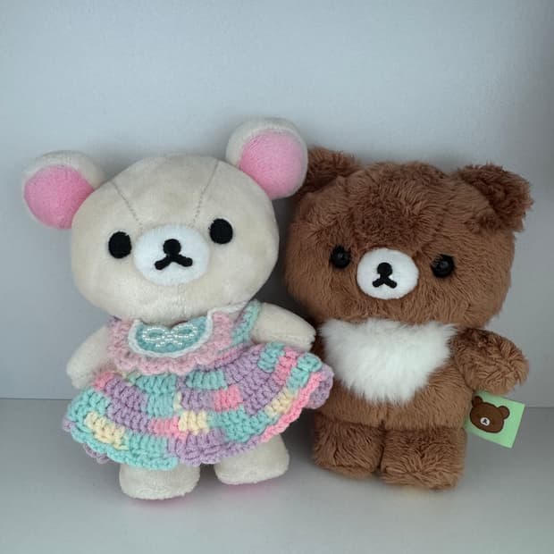 (일괄)코구마,코리락쿠마 자립 미니 인형 스탠딩타테루
