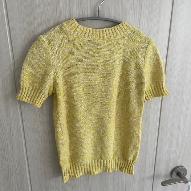 꾸레쥬 반팔 니트 빈티지