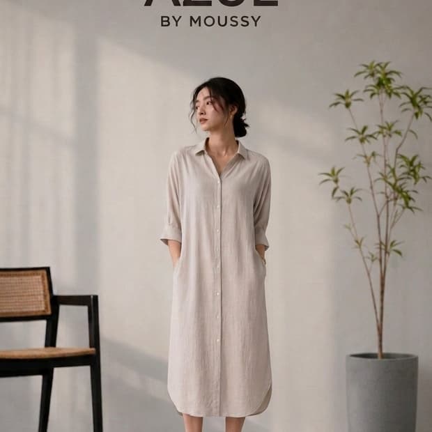 AZUL BY MOUSSY 셔츠 원피스 & 롱셔츠