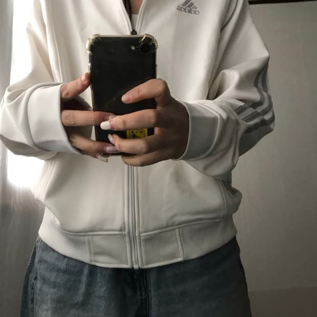 아디다스 화이트 실버 져지