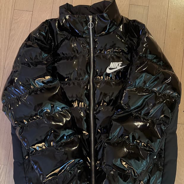 나이키 아이콘 클래쉬 패딩 블랙 M