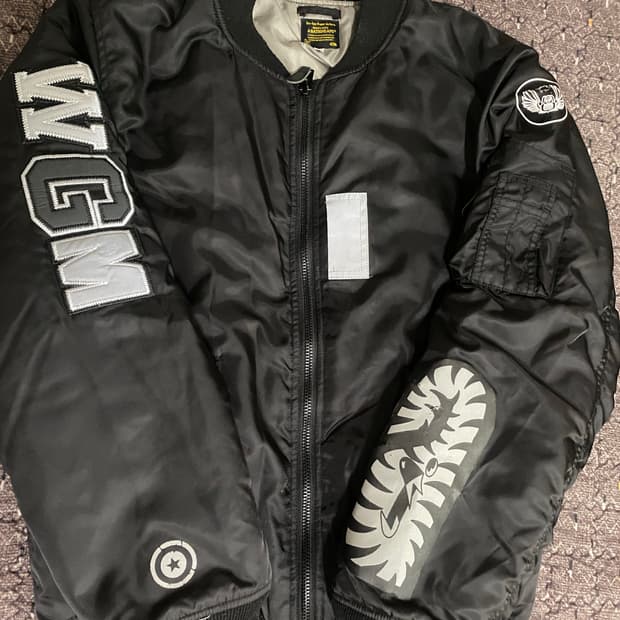 베이프 BAPE 블랙 샤크 항공점퍼 XXL