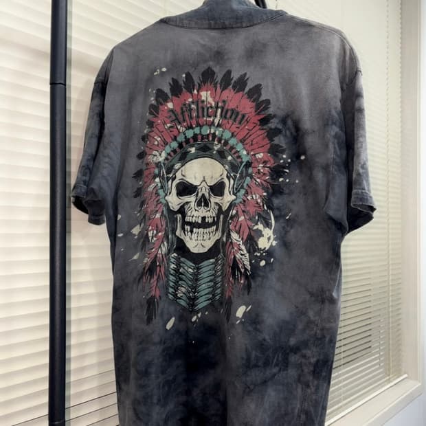 Affliction Native Indian Feather Tie-Dye