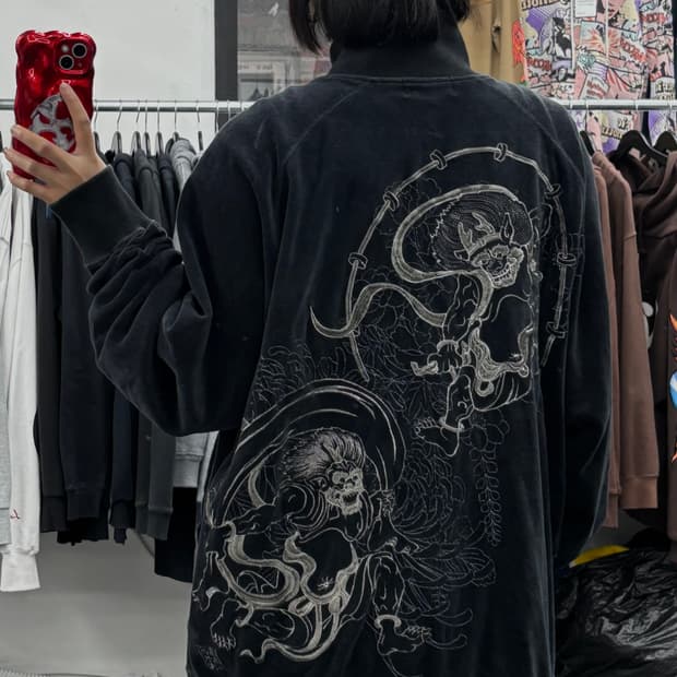 카라쿠리 타마시 오리엔탈 벨벳 자켓