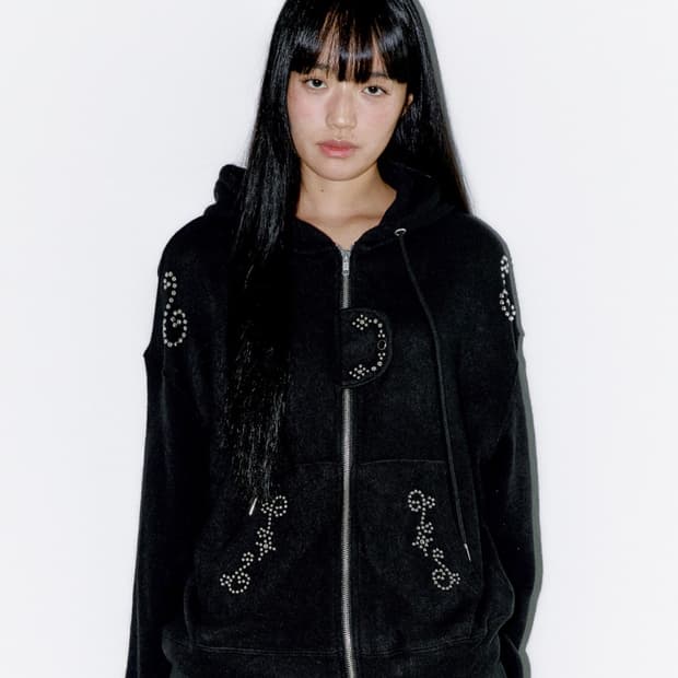 아일릿 이로하 착용) 오피쉬 스터드 투웨이 후드집업