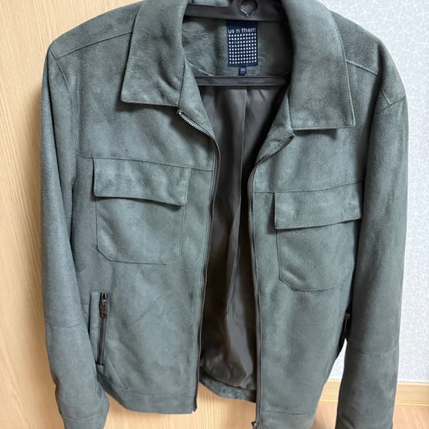 US n them 스웨이드 자켓 KK 카키 100