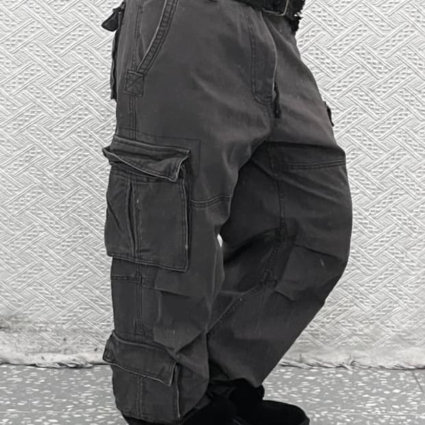 HCO 아메카지 스트릿 힙합 벨티드 카고팬츠 36인치 C08995