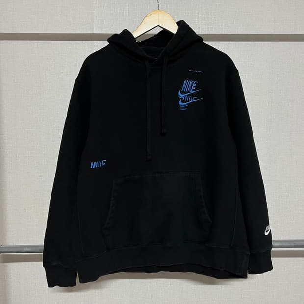나이키 블랙 후드티 XL