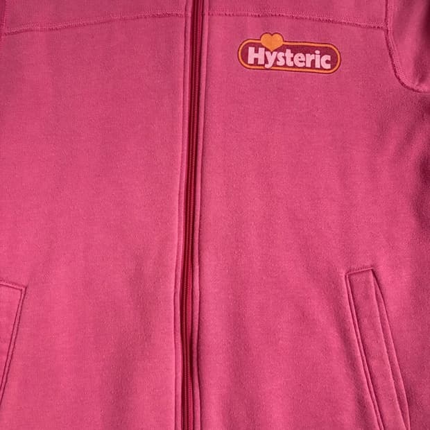 히스테릭글래머 집업 핑크