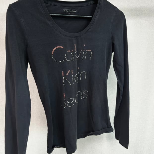 Calvin Klein Jeans 여성 긴팔 티셔츠