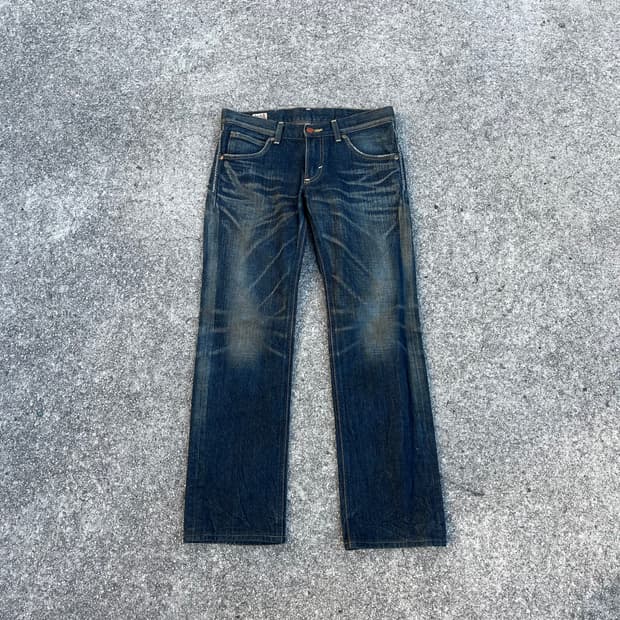 LEE Riders  로우라이즈 진청 데님팬츠 