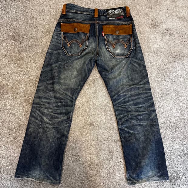 에드윈 XV 콘초 익클루시브 빈티지 웨스턴 데님(32)