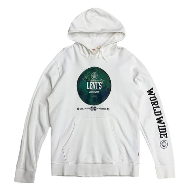LEVI'S 월드와이드 그래픽 후드티 S