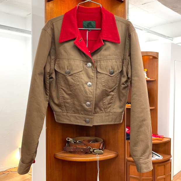 [42] 장폴고티에 울 코튼 리버시블 크롭 자켓