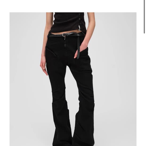 로딩룸 draped flare jeans 판매합니다